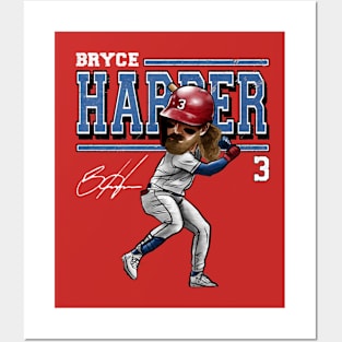 Bryce Harper Philadelphia Cartoon Posters and Art